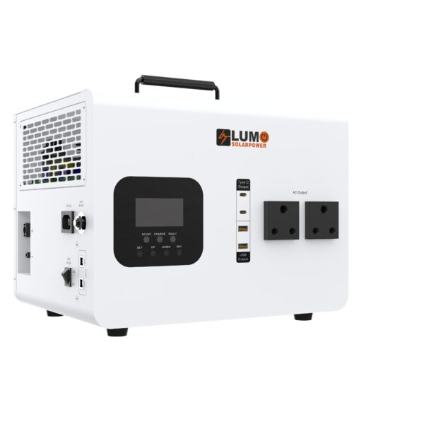Lumo Powerall1.5-Portable 3000VA Peak Solar Inverter Power Lithium Backup