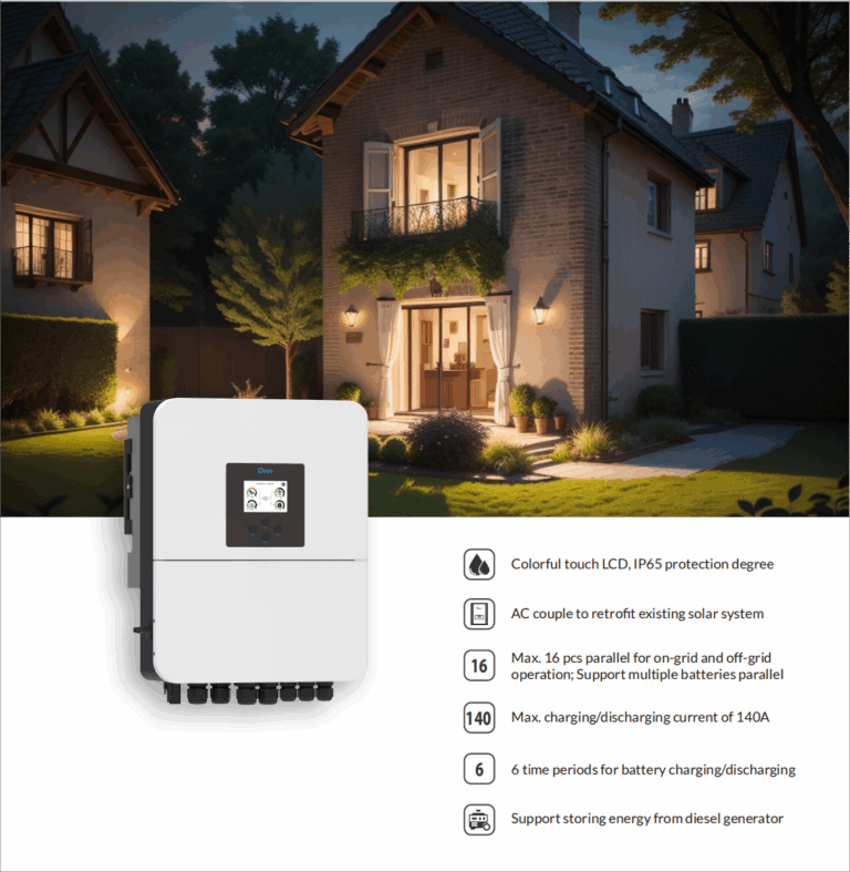 Deye SUN-6K-SG04LP1-EU-SM2 | 6kW Hybrid Inverter | Single Phase | On ...