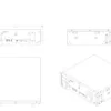 Atrix Basic single-module multi-view drawing from the 2023 manufacturer manual; confirm supplied mounting revision.
